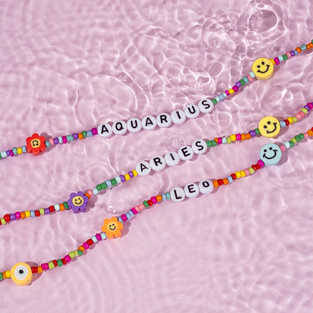 Zodiac Sign Beads Necklace