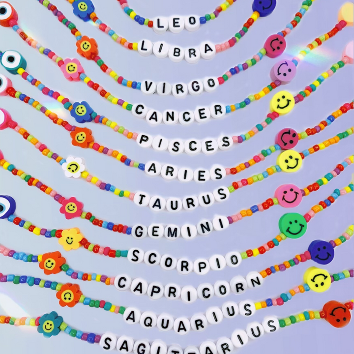Zodiac Sign Beads Necklace